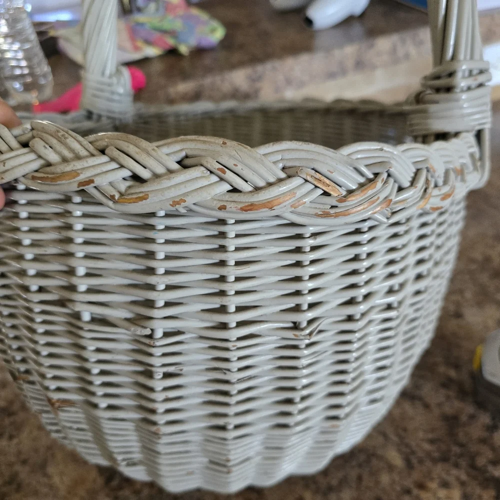 Wicker Decor Baske Gray